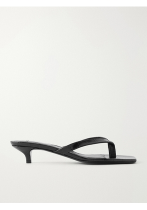 TOTEME - Croc-effect Leather Sandals - Green - IT35,IT36,IT37,IT38,IT39,IT40,IT41,IT42