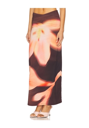 The Wolf Gang Veda Maxi Skirt in Pink. Size M. Also in XS, S, XL.