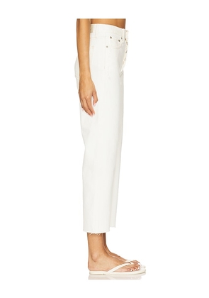 PISTOLA Cassie High Rise Crop Straight in White. Size 25. Also in 29, 30.
