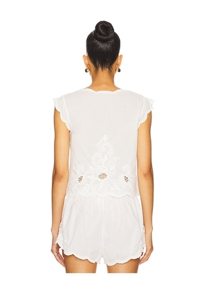 Tularosa Tory Top in White. Size M. Also in XS, L.