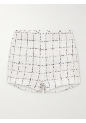 LIBEROWE - Madeline Cotton-blend Tweed Straight-leg Shorts - White - x small,small,medium,large,x large