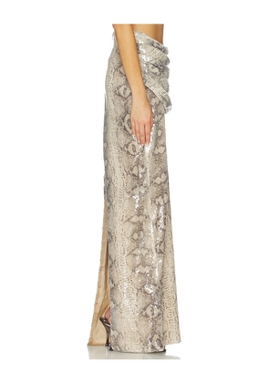 The Dolls House Hera Maxi Skirt in Cream. Size L. Also in XS, S, M.