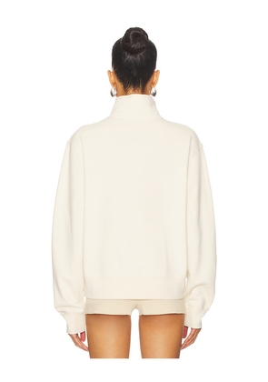 POST SWIM 3 Quarter Zip in Cream. Size S. Also in M.