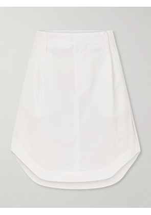 Victoria Beckham - Organic Cotton Mini Skirt - White - UK 4,UK 6,UK 8,UK 10,UK 12,UK 14