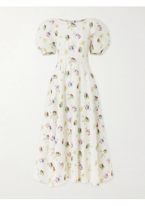 Gabriela Hearst - Ranya Floral-print Linen-twill Dress - Ivory - IT36,IT38,IT40,IT42,IT44