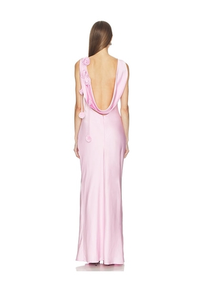 Runaway The Label Zurina Low Back Maxi Dress in Pink. Size S. Also in L, XL.