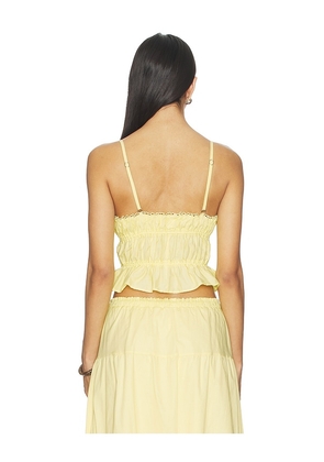 PEIXOTO Amelia Top in Yellow. Size S. Also in L, M, XL, XS.