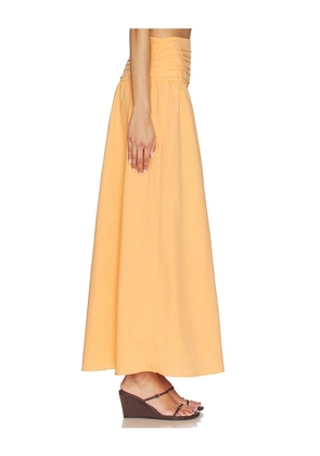 PEIXOTO Rowan Maxi Skirt in Orange. Size S. Also in XS, M, L, XL.
