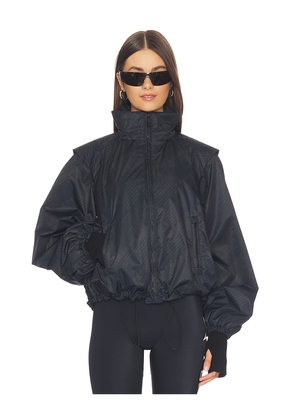 Perfect Moment Scratch Houndstooth Bomber Jacket in Black. Size S. Also in XS, M.