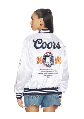 The Laundry Room Coors Original 40oz Stadium Jacket Smu in Metallic Silver. Size S. Also in XS, M, L, XL.