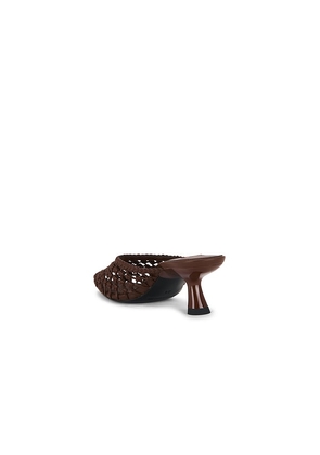 SIMONMILLER Knotted Gala Mule Pump in Chocolate. Size 35. Also in 36, 37, 38, 41.