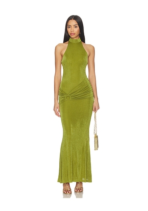 superdown Olandria Maxi Dress in Green. Size XS. Also in XXS, S, M, L, XL.