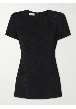 Dries Van Noten - Matelassé Floral-jacquard Top - Black - FR 34,FR 36,FR 38,FR 40,FR 42,FR 44