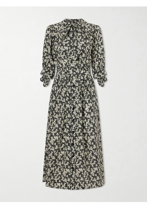 MAISON MAYLE - Lala Patterned Silk-crepe Midi Dress - Multi - US0,US2,US4,US6,US8,US10