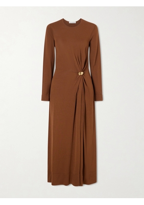 Altuzarra - Tingley Embellished Knitted Maxi Dress - Brown - x small,small,medium,large,x large