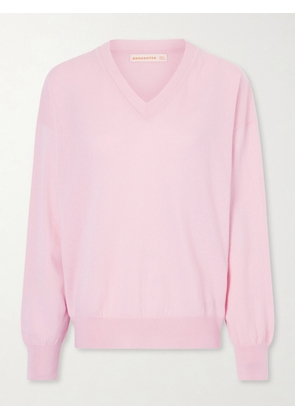 &Daughter - Tahra Cashmere And Cotton-blend Sweater - Pink - x small,small,medium,large,x large
