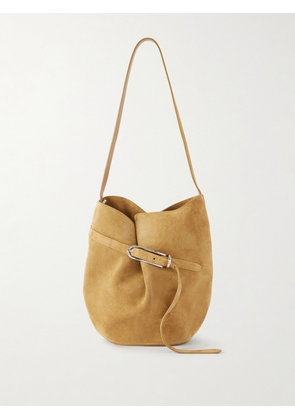Liffner - Belted Suede Bucket Bag - Neutrals - One size