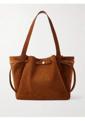 Tory Burch - Romy Suede Tote Bag - Brown - One size