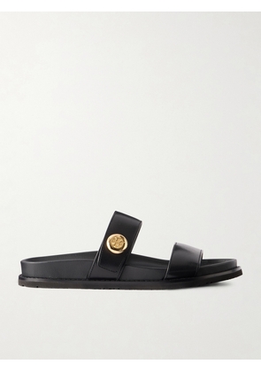 Tory Burch - Romy Sport Leather Sandals - Black - US5,US6,US6.5,US7,US7.5,US8,US8.5,US9,US9.5,US10,US10.5,US11