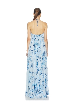 ROCOCO SAND Strapless Flared Dress in Blue. Size S. Also in XXS, M, L, XL, XXL.