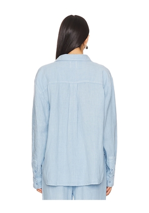 VIR VITA Cecile Oversized Shirt in Baby Blue. Size S. Also in L.