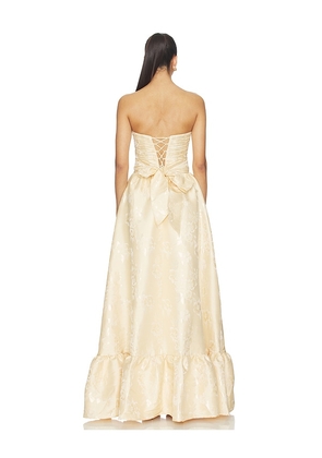 V. Chapman Regina Gown in Lemon. Size 4. Also in 2, 6.