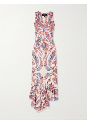 Etro - Cut-out Paisley-print Satin-jersey Midi Dress - Multi - IT36,IT38,IT40,IT42,IT44,IT46,IT48,IT50