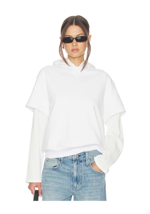 Still Here 2tee Sweatshirt in Cream. Size XS. Also in L, M, S, XL/1X, XXL/2X.