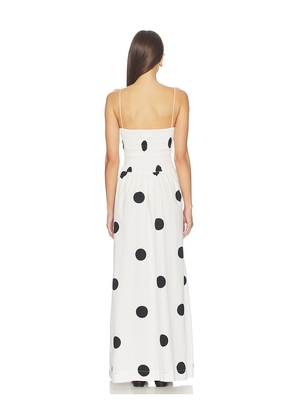 SWF Ruffled Bodice Maxi Dress in White. Size XS. Also in M, L, XL.