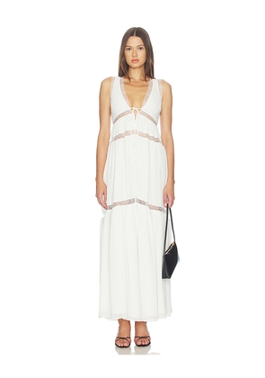 Tularosa Mia Gown in White. Size XXS. Also in XS, S, M, L, XL.