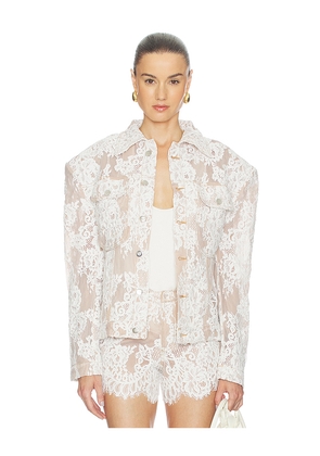 The Dolls House Chantilly Lace Jacket in White. Size XS. Also in L, M, S.