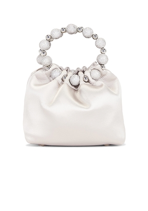 VERAFIED Diamond Bag in Metallic Silver.