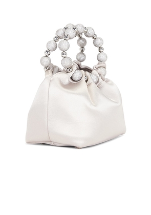 VERAFIED Diamond Bag in Metallic Silver.