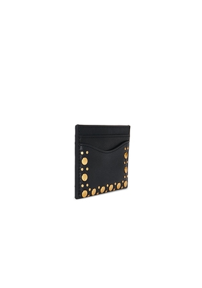Rebecca Minkoff Mab Studded Card Case in Black.