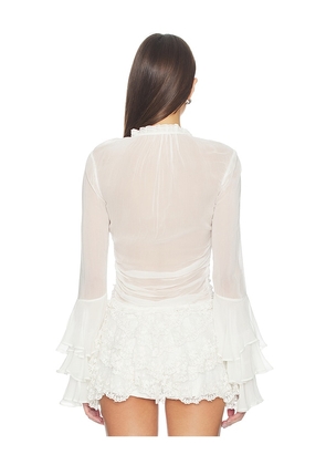 Tularosa Palomita Blouse in Ivory. Size XXS. Also in S, M.