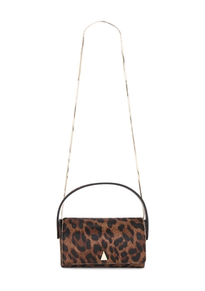 VERAFIED Calf Hair La Pochette Bag in Brown.