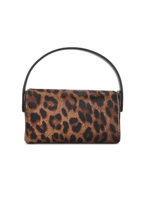 VERAFIED Calf Hair La Pochette Bag in Brown.