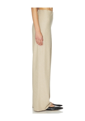 Vince High Waist Wool Blend Bias Pant in Cream. Size M. Also in L.