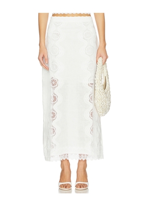 Waimari Lirio Maxi Skirt in White. Size S. Also in L.