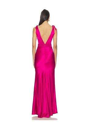 Zhivago Beloved Gown in Fuchsia. Size 0. Also in 4, 6, 8, 12.