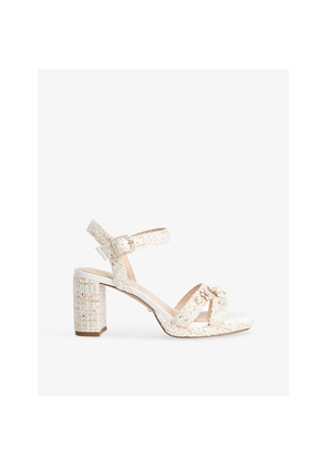 Womens Dune Manifests Woven Heeled Sandals