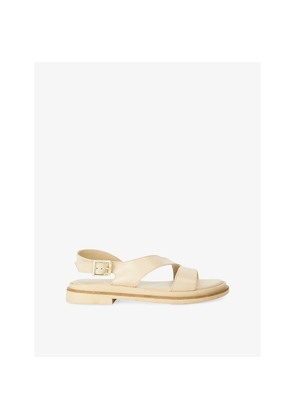 Womens Dune Larko Leather Sandals