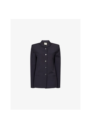 Womens Khaite Celton Tailored Wool Jacket