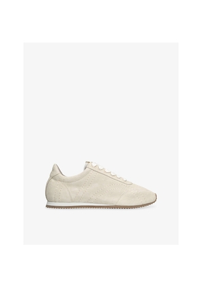 Womens Toteme Flex Suede Trainers