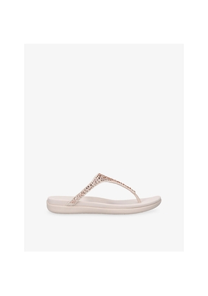 Womens Fitflop Solay Crystal Woven Sandals