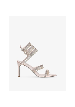 Womens Rene Caovilla Chandelier 80 Satin Heeled Sandals