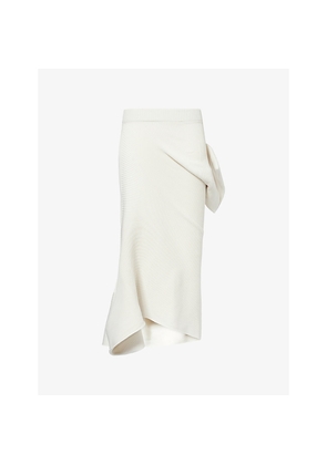 Womens Issey Miyake Life Form Knitted Midi Skirt