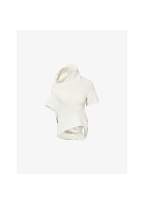 Womens Issey Miyake Life Form Asymmetric Knitted Top