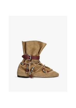 Womens Isabel Marant Letiz Suede Ankle Boots