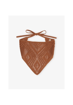 Womens Devon Windsor Triangular Crochet Bandana